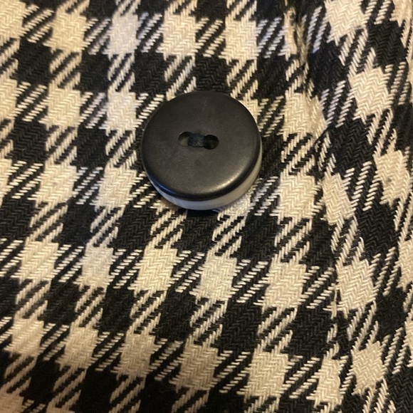 Christian Dior Black and White Checkered and Fully Lined Blazer (US 14) - Picture 6 of 7